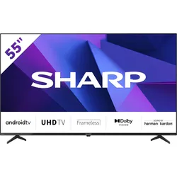 F (A bis G) SHARP LED-Fernseher Fernseher schwarz LED Fernseher