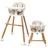 Costway 2-in-1 Babyhochstuhl, Kinderhochstuhl aus Holz,