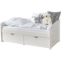 TICAA Sofabett MINI Micki 80x160 Buche weiß Komplett Set