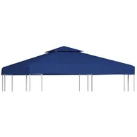 DOTMALL Pavillon-Ersatzdach Pavillon-Ersatzdach 310 g/m2 Dunkelblau 3x3 m blau