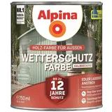 Alpina Wetterschutz-Farbe halbdeckend Steingartenblau 750ml