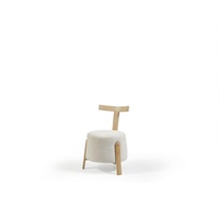JVmoebel Esszimmerstuhl Weiß Stuhl Esszimmer Polsterstuhl Textil Sitz Holz Neu, Made in Europe weiß