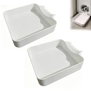 Auffangwanne Waschmaschine, Waschmaschinen-Auffangwanne, Waschmaschine Ablaufschale, Frontlader Waschmaschinen Wasserauffangschale Für Keller, Wohnung, Mobilheim, Garage, Hausbesitzer (2pcs)