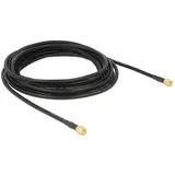 DeLock Antennenkabel SMA Stecker/SMA Stecker 5 m Schwarz