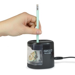 RAPESCO® elektrischer Anspitzer schwarz/transparent