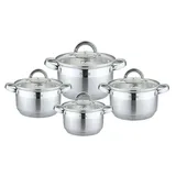 Platinum 8tlg. Edelstahl Kochtopf-Set