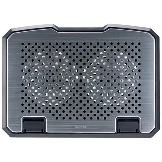 Hama Laptop-Kühler Aluminium Neigbar 2 Lüfter Schwarz