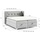Fun Möbel Boxspringbett Bett Schlafzimmerbett 140x200cm GENET Stoff Matt Velvet Creme