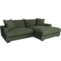 Roller Ecksofa - wintermoss - Cord - Recamiere rechts