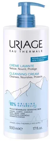 Uriage Eau Thermale Schäumende Rückfettende Seifenfreie Duschcreme Pumpflakon 500ml