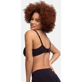 DORINA Bügel-BH "Celine", Damen, Gr. 90, Cup D, schwarz, Obermaterial: 58% Polyamid, 26% Polyester, 16% Elasthan, unifarben, BHs Bügel-BH, mit Spitzendetails, verstellbare Träger