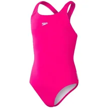 Speedo ECO Endurance+ Medalist Badeanzug für Mädchen, Rosa, 7-8 Jahre