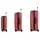 GABOL Vienna Koffer-Set 3-tlg. rot/coral