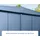 Hörmann Elegant-S Gerätehaus 2,38 x 1,08 m Taubenblau