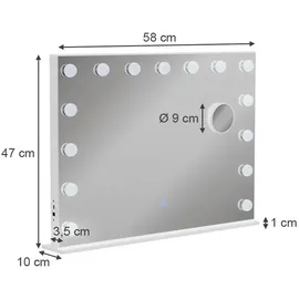 Vicco Kosmetikspiegel, Greta, mit LED-Beleuchtung