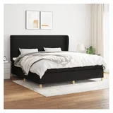 vidaXL Boxspringbett 200 x 200 cm Schwarz