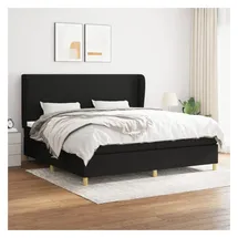 vidaXL Boxspringbett 200 x 200 cm Schwarz