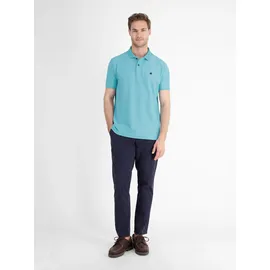 Lerros Klassisches Poloshirt für Herren in *Cool & Dry* Piquéqualität - Coastal Blue - M