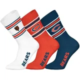 NFL Chicago Bears 3pk Crew Socks - WHT/ORG/NNY - 39/42