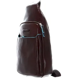 Piquadro Schultertasche Blue Square Mono Sling Bag Mogano