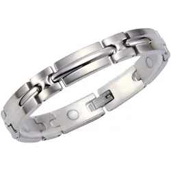 Zeeme Stainless Steel Armband Edelstahl glanz matt 19cm lang