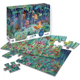Sentosphère Elfen und Feen 2x24 Teile Puzzle