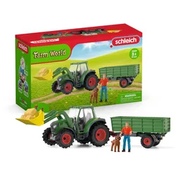 Schleich Traktor mit Anhänger