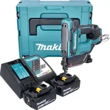 Makita DPT 353 RTJ Akku Stiftnagler 18 V 15 - 35 mm + 2 x 5,0 Ah Akkus + Ladegerät im Makpac