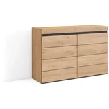 SKRAUT HOME Kommode 114 x 75 x 35 cm Eiche