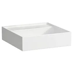 LAUFEN Kartell Handwaschbecken 8153310001121, 46x46cm, weiß, ohne Hahnloch, Saphirkeramik