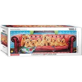Eurographics Puzzle 1000 Teile Panorama - Labrador Hundesofa EG60105630 Mehrfarbig