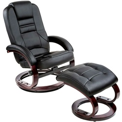 TECTAKE TV Fernsehsessel mit Hocker Modell 2