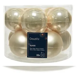 Fizzco Weihnachtskugeln 6cm Glas Christbaumkugeln Weihnachtsbaumkugeln champagner