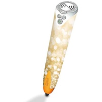 Skin kompatibel mit Ravensburger Tiptoi Stift mit Player Folie Sticker Glitzer Look Gold Staub