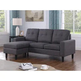 Hti-Living Ecksofa Reva Grau