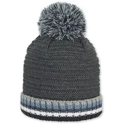 Sterntaler Bommelstrickmütze Umschlag anthrazit, 49 cm