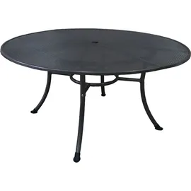 DEGAMO RIVO Steckmetall Gartentisch Ø 150 x 72 cm Eisengrau