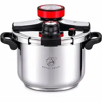 Schnellkochtopf 4 Liter Edelstahl 20 cm – Druckkochtopf Induktion – Für Gas, Elektro, Glaskeramik & Induktionsherde Royal Swiss