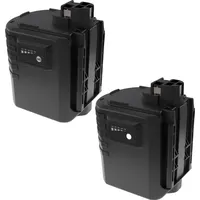 EXTENSILO 2x Akku Ersatz für Bosch 1617334082, 2607335082, 2607335083,