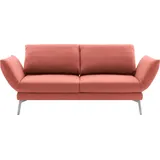 Schöner Wohnen 2,5-Sitzer "Spin, Multifunktionssofa, bequem und hochwertig verarbeitet", rosa (flamingo), B:248cm H:85cm T:225cm, 100% Polyester, SCHÖNER WOHNEN-KOLLEKTION, Sofas, Drehsitz-Funktion, USB-Anschluss, Armlehnfunktion, Rückenverstellung