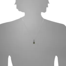 Ostsee-Schmuck Kettenanhänger - Wespe 18 mm - Silber 925/000 - Bernstein Silber
