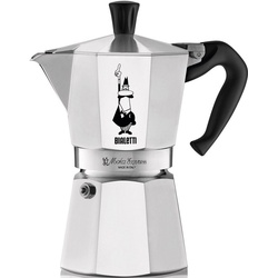 BIALETTI Espressokocher Moka Express, 0,27l Kaffeekanne, Aluminium schwarz 0,27 l
