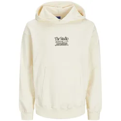 Jack & Jones Herren Hoodie Kapuzenpullover JORNOTO GRAPHIC- Relaxed Fit Relaxed Fit Buttercream 12256506 S