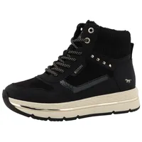 Mustang Sneaker in schwarz, Lederimitat, Textil, Schuhe Sneaker