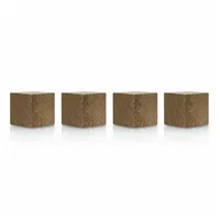Magnetoplan Design Magnets Wood Series - Cube 20x20x20mm - Walnuss - 4Stk