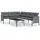 vidaXL Garten-Lounge-Set 2-tlg. anthrazit