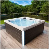 Tronitechnik Torcello 210 x 210 x 80 cm mit Heizung Schwarz