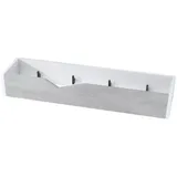 Vladon Garderobenpaneel, Hellgrau, 83.5x12.5x21 cm, Garderobe, Garderobenpaneele, Garderobenpaneele