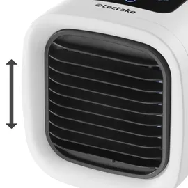 Tectake tectake® Luftkühler, 3in1, 5 Geschwindigkeits- und 2 Kühlstufen, Wassertank 250 ml, mit verstellbaren Lamellen