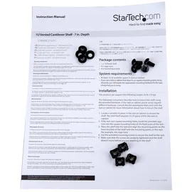 Startech StarTech.com Vented 1U Rack Shelf